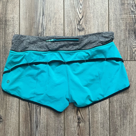Lululemon Run: Speed Short *4-way Stretch Blue Tropics size 8 - Picture 5 of 10
